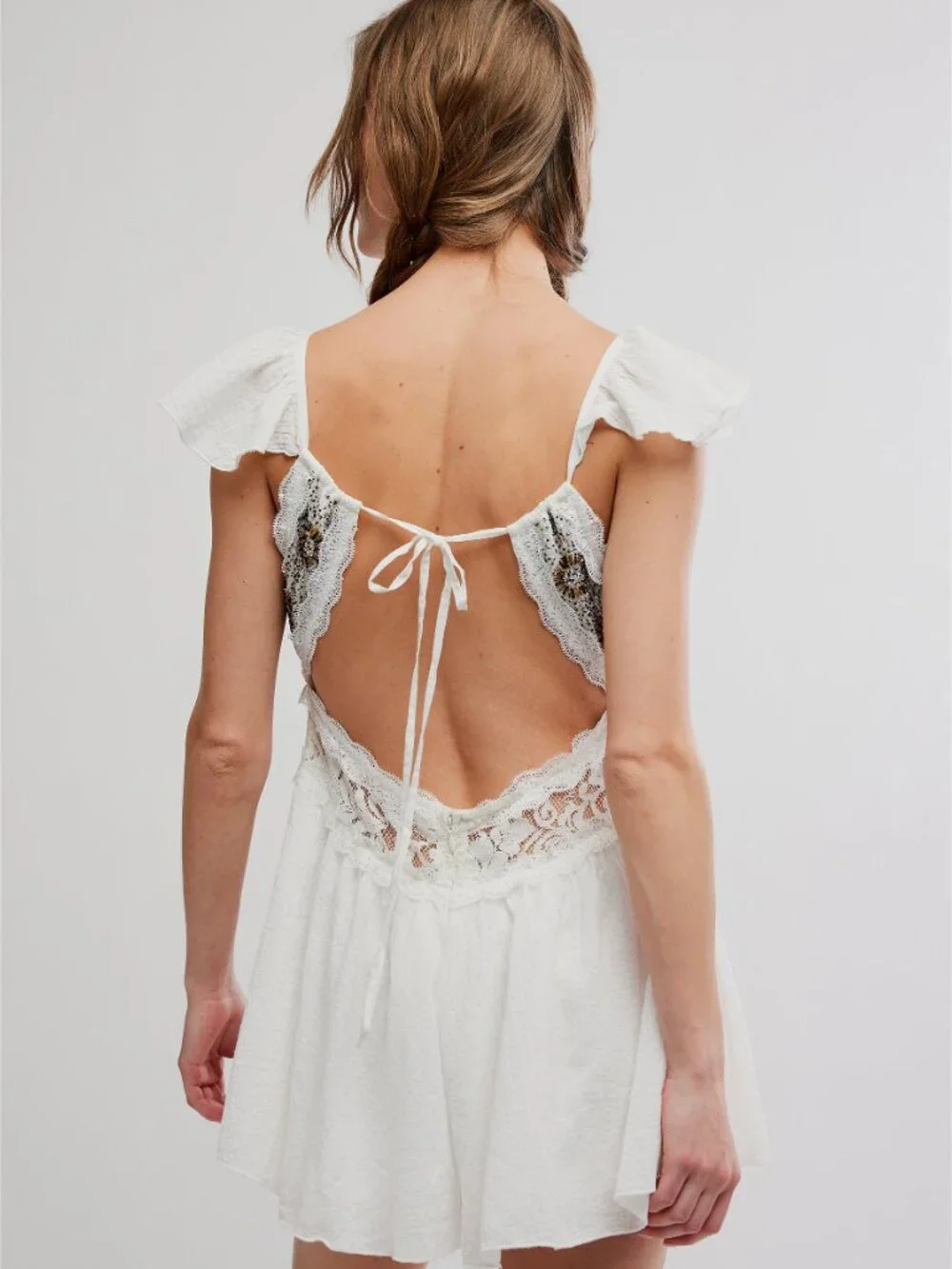 FREE PEOPLE Enchanted Romper / Ivory Combo
